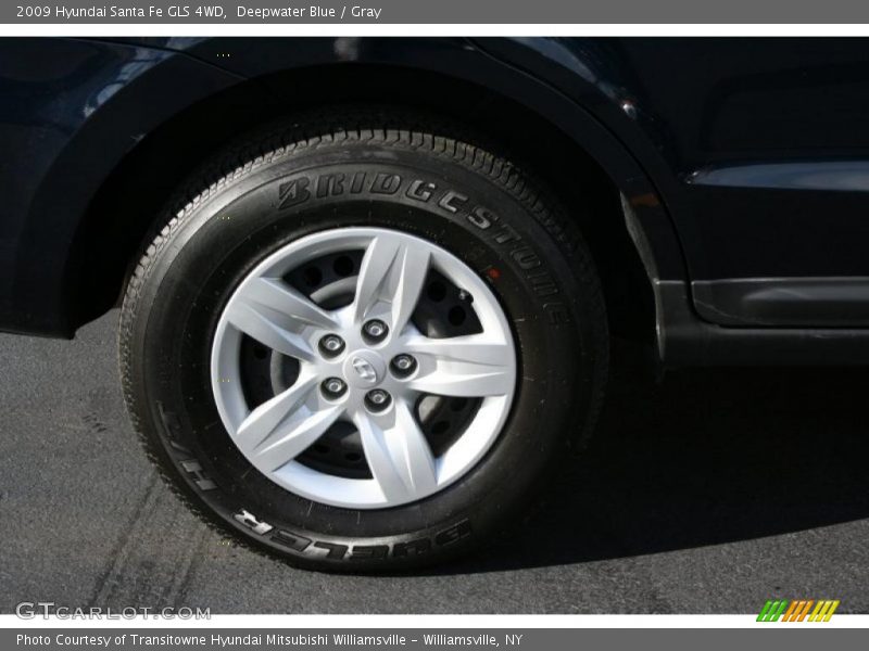 Deepwater Blue / Gray 2009 Hyundai Santa Fe GLS 4WD
