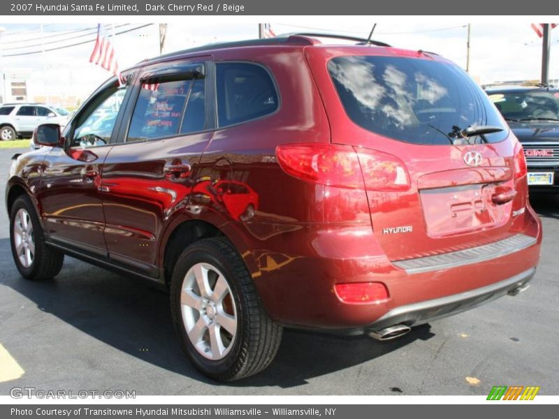 Dark Cherry Red / Beige 2007 Hyundai Santa Fe Limited