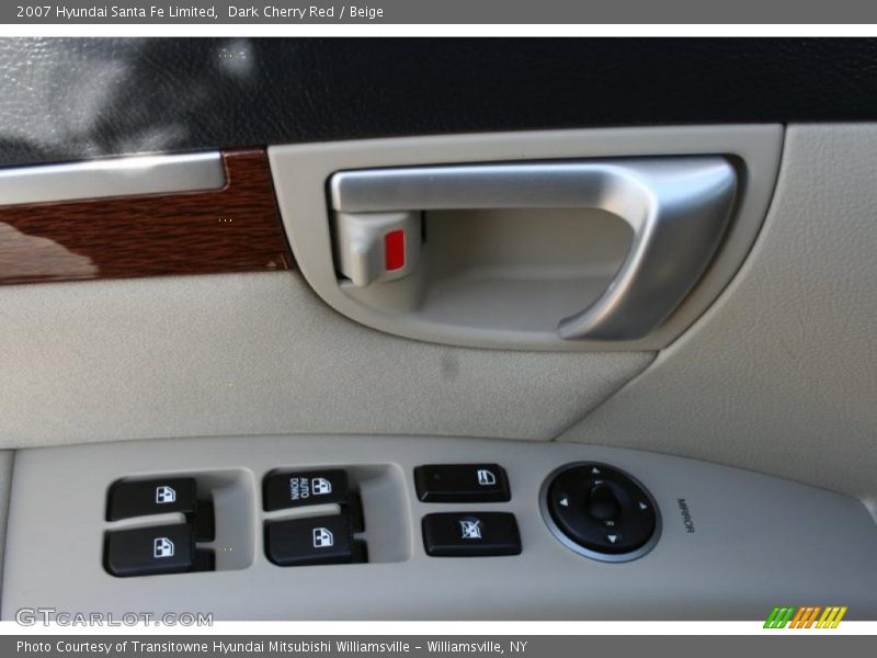 Dark Cherry Red / Beige 2007 Hyundai Santa Fe Limited