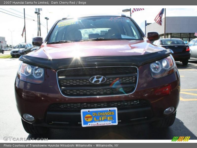 Dark Cherry Red / Beige 2007 Hyundai Santa Fe Limited