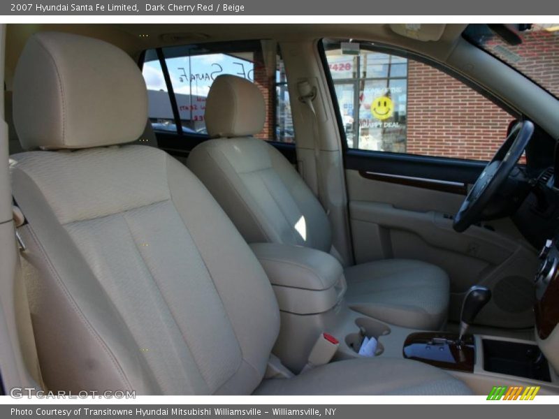Dark Cherry Red / Beige 2007 Hyundai Santa Fe Limited