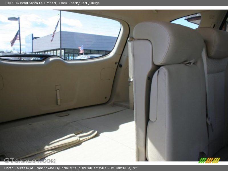 Dark Cherry Red / Beige 2007 Hyundai Santa Fe Limited
