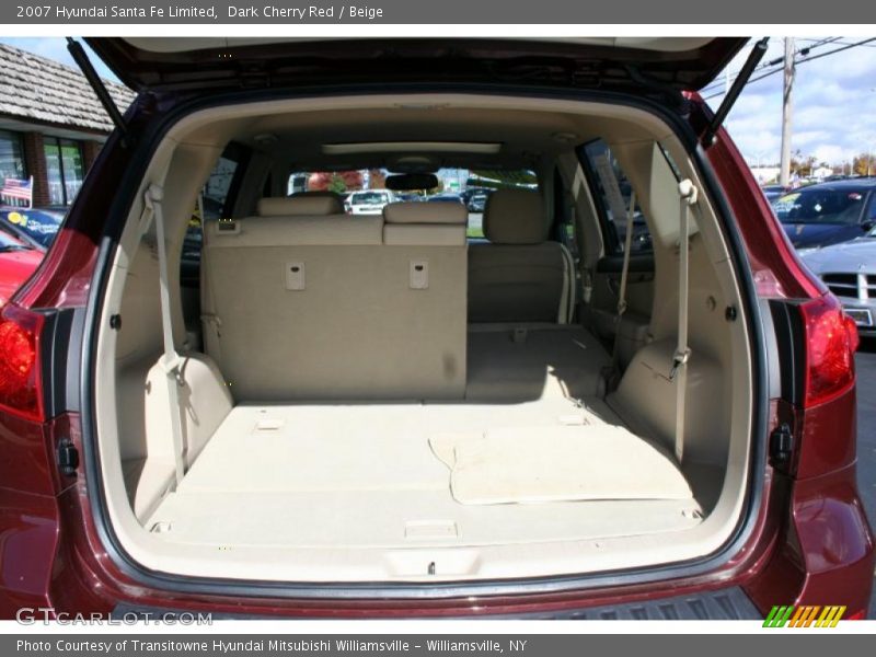 Dark Cherry Red / Beige 2007 Hyundai Santa Fe Limited