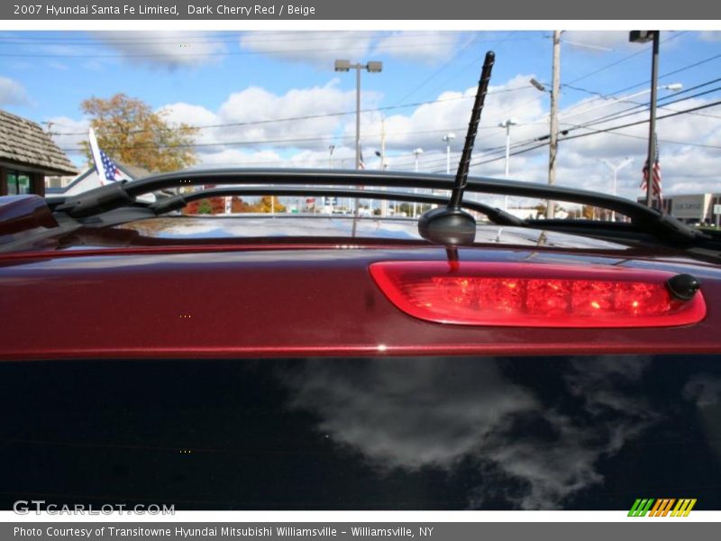 Dark Cherry Red / Beige 2007 Hyundai Santa Fe Limited