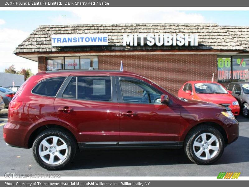 Dark Cherry Red / Beige 2007 Hyundai Santa Fe Limited