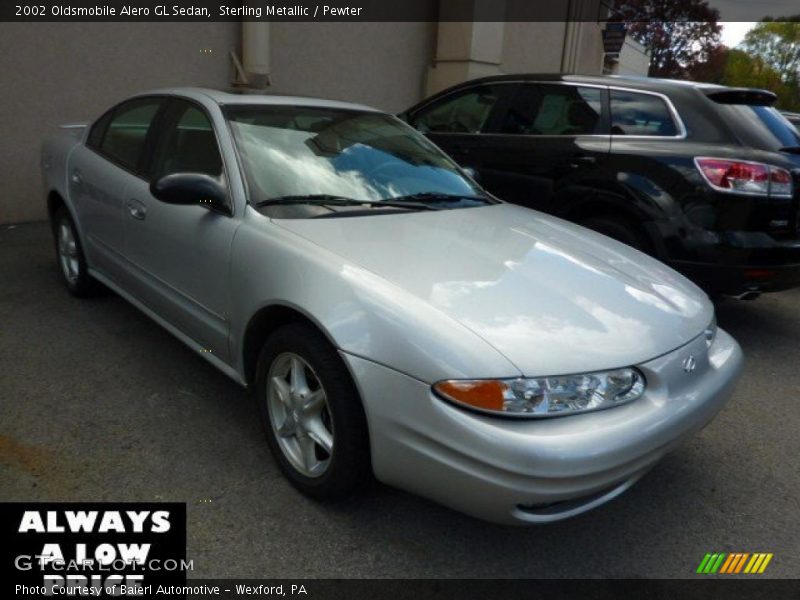 Sterling Metallic / Pewter 2002 Oldsmobile Alero GL Sedan