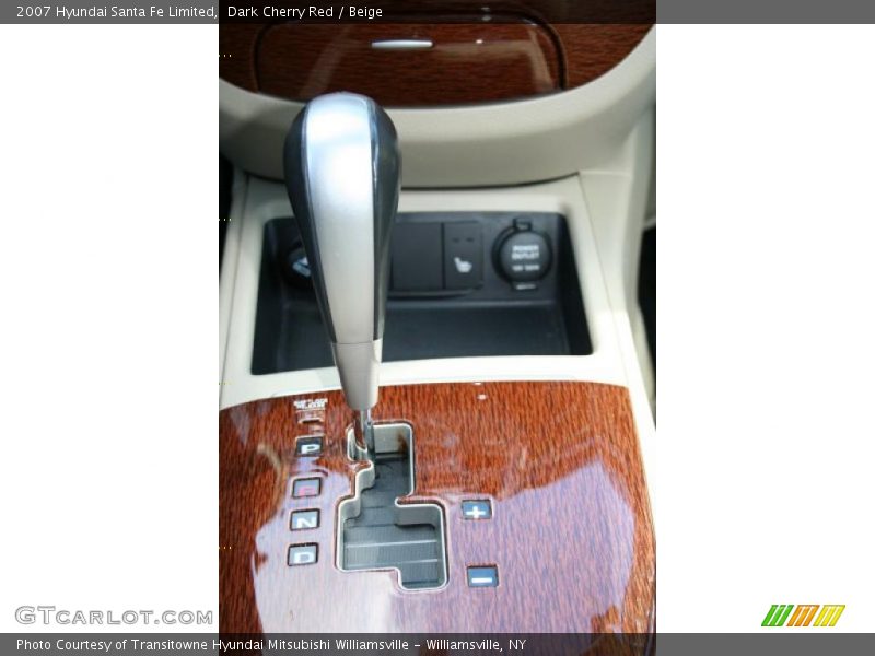 Dark Cherry Red / Beige 2007 Hyundai Santa Fe Limited