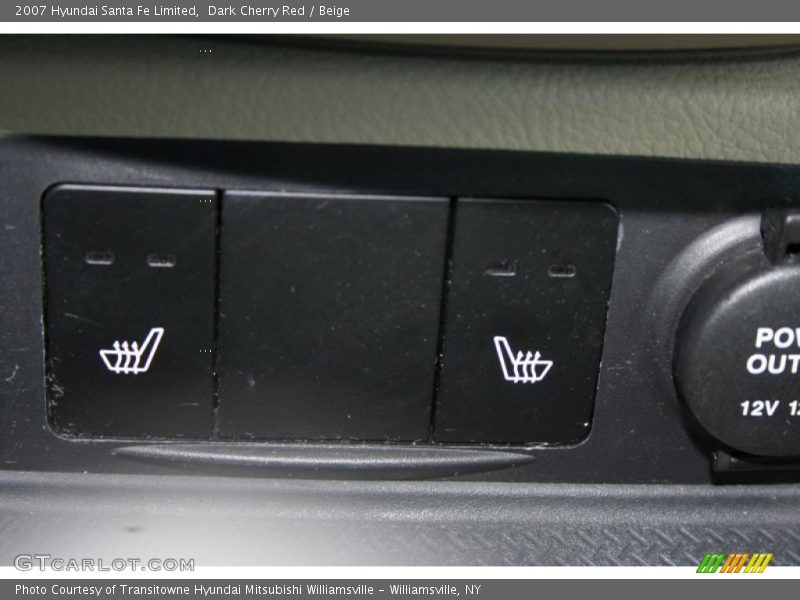 Dark Cherry Red / Beige 2007 Hyundai Santa Fe Limited