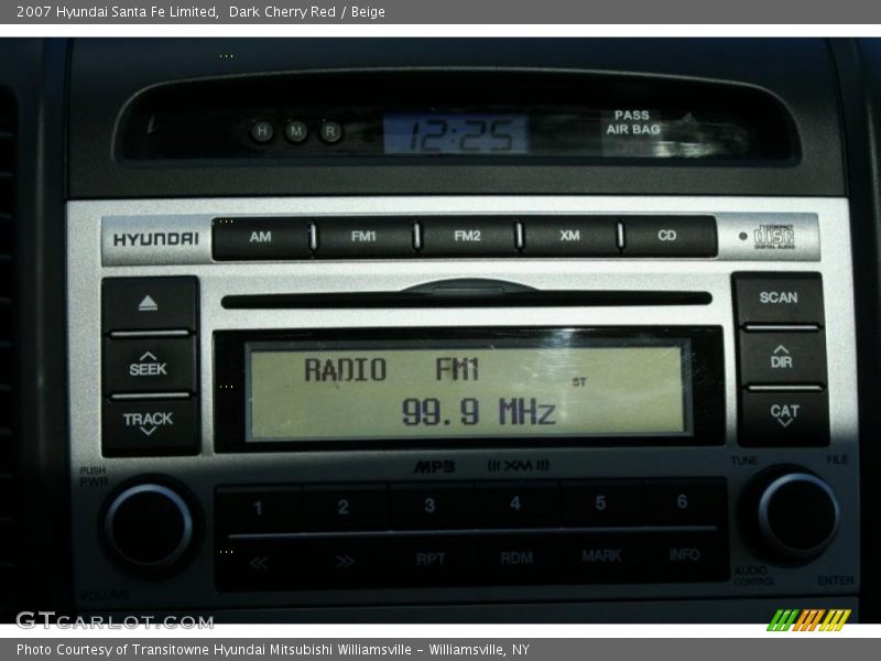 Dark Cherry Red / Beige 2007 Hyundai Santa Fe Limited