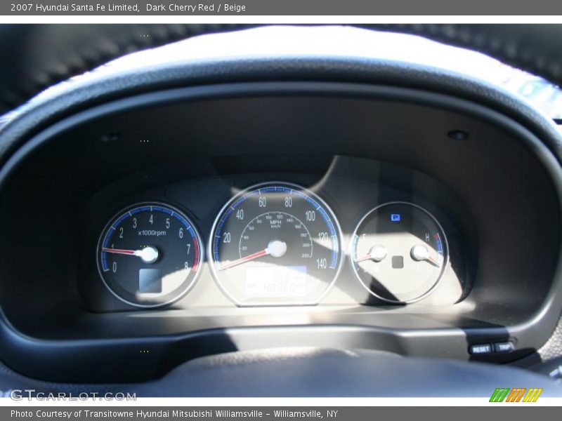 Dark Cherry Red / Beige 2007 Hyundai Santa Fe Limited