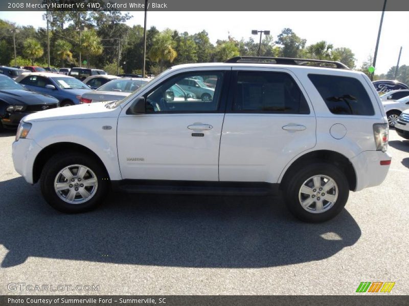 Oxford White / Black 2008 Mercury Mariner V6 4WD