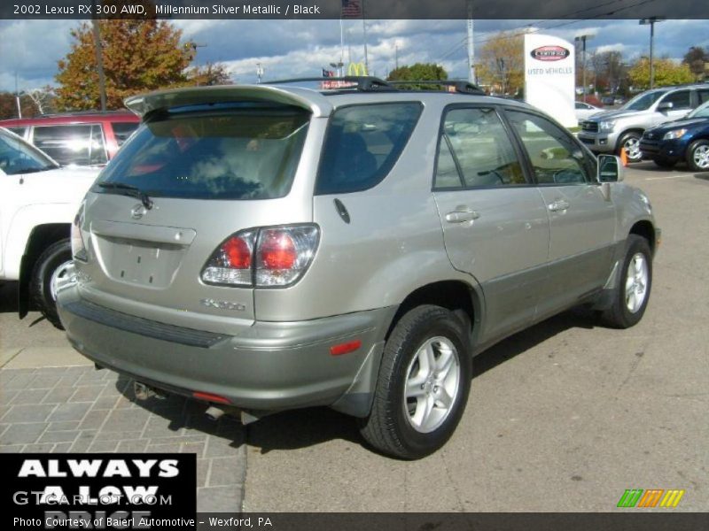 Millennium Silver Metallic / Black 2002 Lexus RX 300 AWD