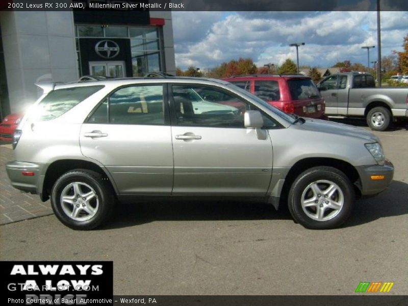 Millennium Silver Metallic / Black 2002 Lexus RX 300 AWD