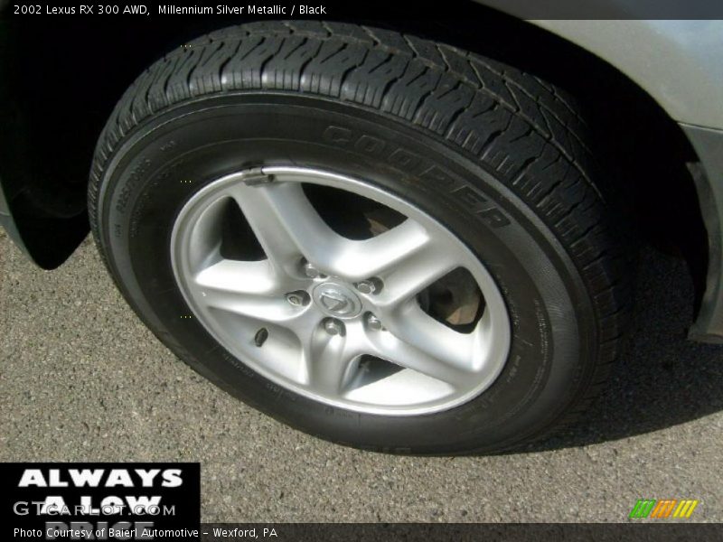 Millennium Silver Metallic / Black 2002 Lexus RX 300 AWD
