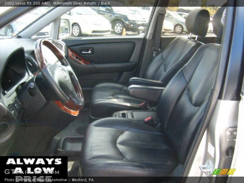 Millennium Silver Metallic / Black 2002 Lexus RX 300 AWD
