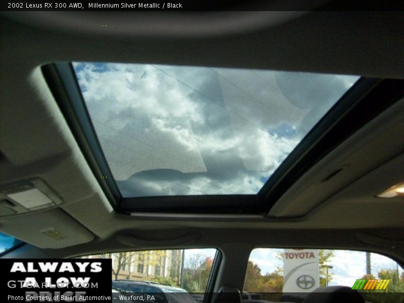 Millennium Silver Metallic / Black 2002 Lexus RX 300 AWD