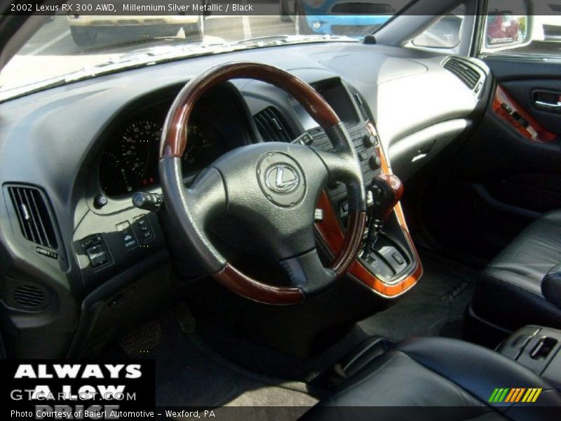 Millennium Silver Metallic / Black 2002 Lexus RX 300 AWD
