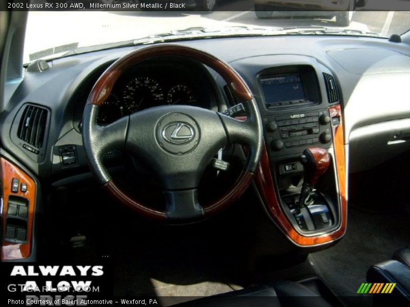 Millennium Silver Metallic / Black 2002 Lexus RX 300 AWD