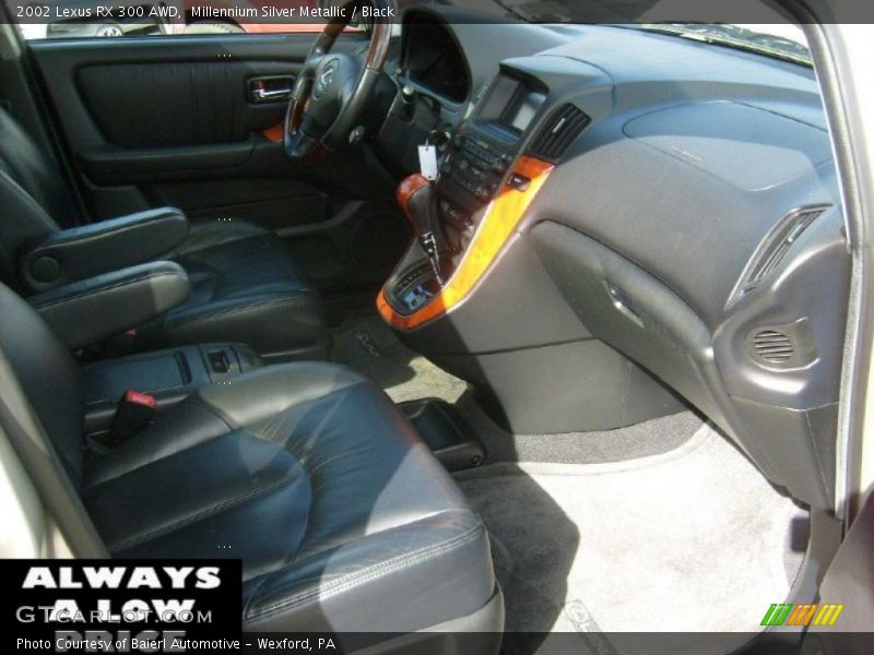 Millennium Silver Metallic / Black 2002 Lexus RX 300 AWD