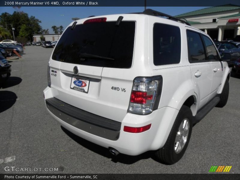 Oxford White / Black 2008 Mercury Mariner V6 4WD