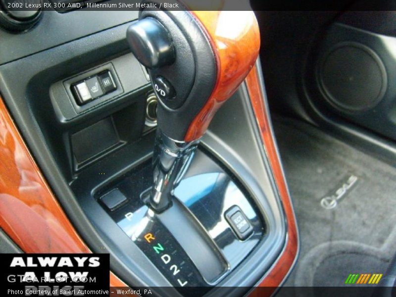 Millennium Silver Metallic / Black 2002 Lexus RX 300 AWD