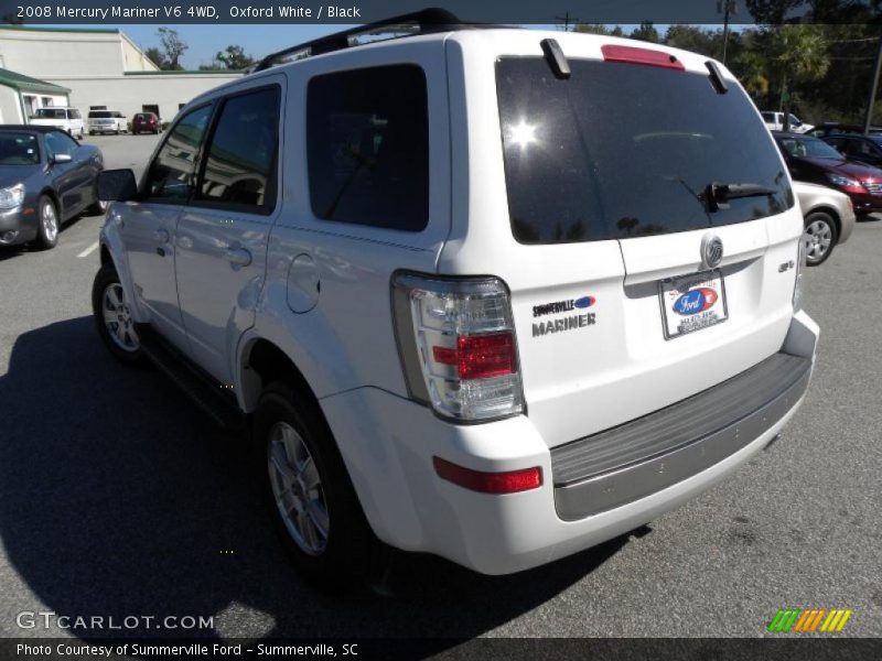 Oxford White / Black 2008 Mercury Mariner V6 4WD