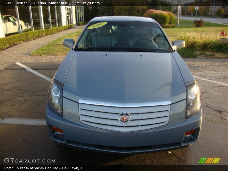 Sunset Blue / Light Gray/Ebony 2007 Cadillac CTS Sedan