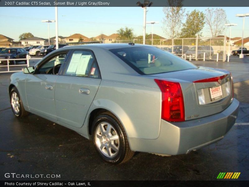 Sunset Blue / Light Gray/Ebony 2007 Cadillac CTS Sedan