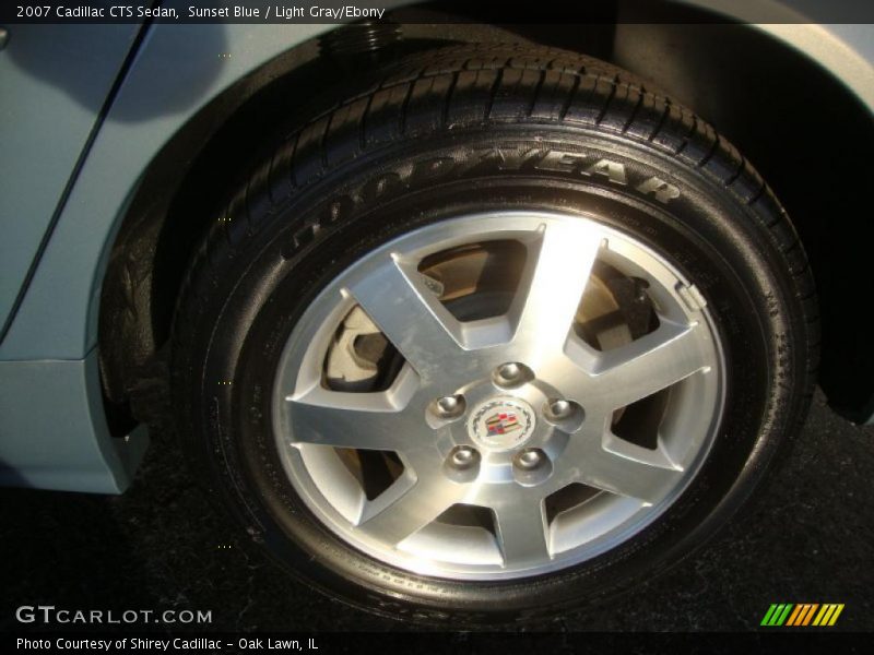 Sunset Blue / Light Gray/Ebony 2007 Cadillac CTS Sedan