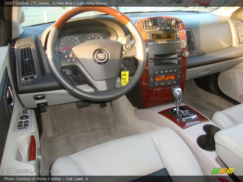 Sunset Blue / Light Gray/Ebony 2007 Cadillac CTS Sedan