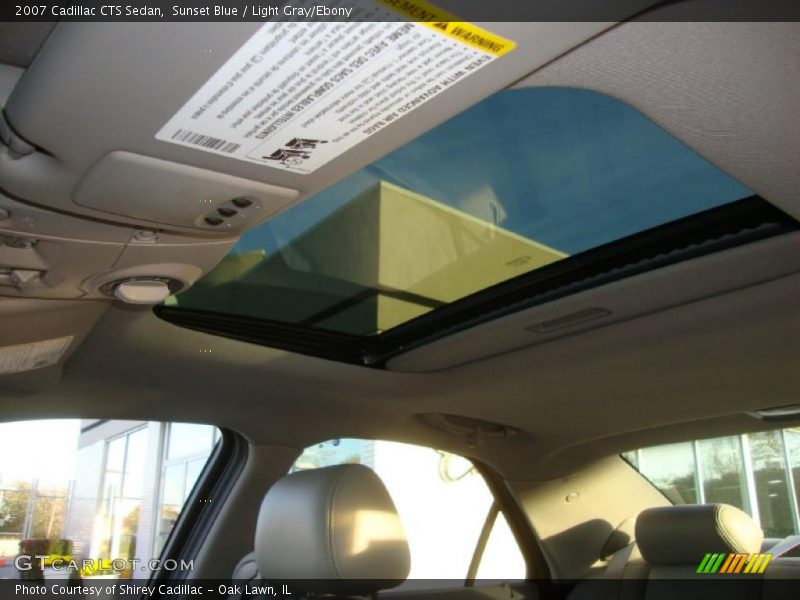 Sunset Blue / Light Gray/Ebony 2007 Cadillac CTS Sedan