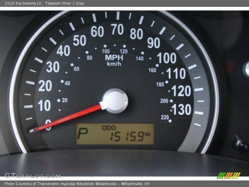 Titanium Silver / Gray 2010 Kia Sedona LX