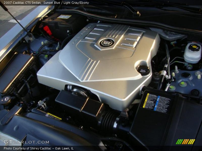 Sunset Blue / Light Gray/Ebony 2007 Cadillac CTS Sedan