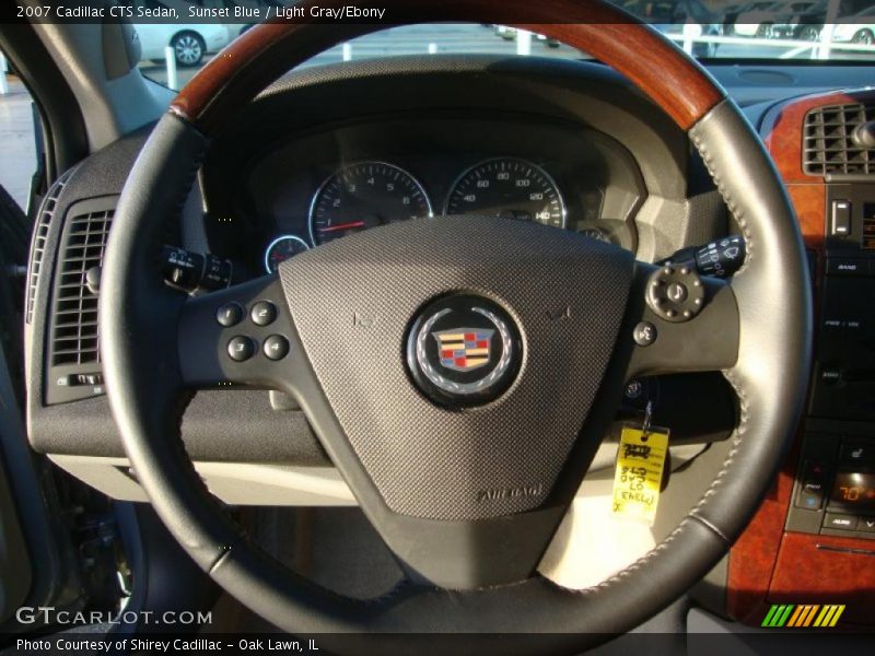 Sunset Blue / Light Gray/Ebony 2007 Cadillac CTS Sedan