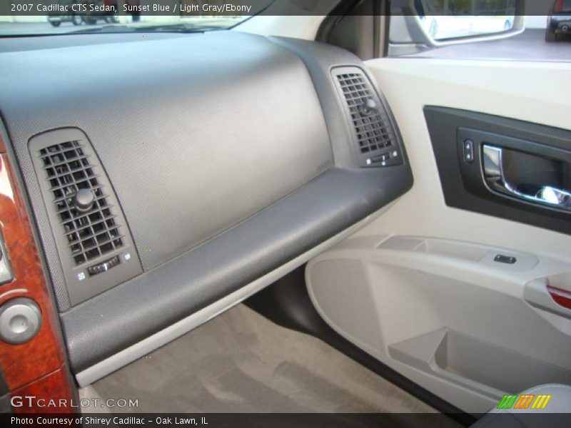 Sunset Blue / Light Gray/Ebony 2007 Cadillac CTS Sedan