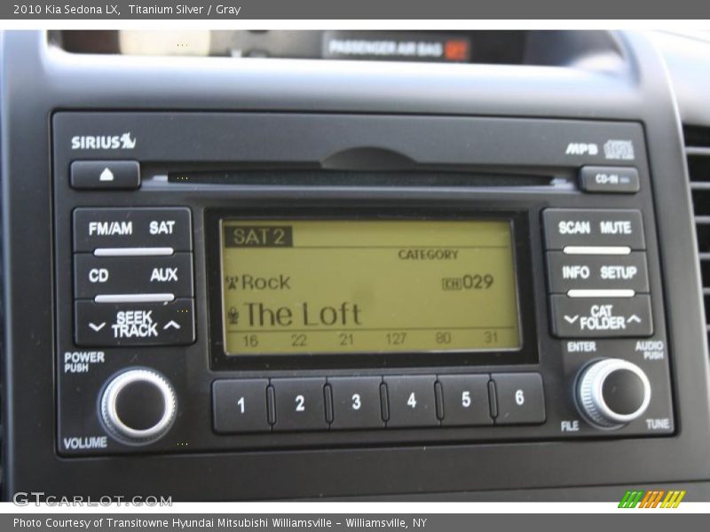 Titanium Silver / Gray 2010 Kia Sedona LX