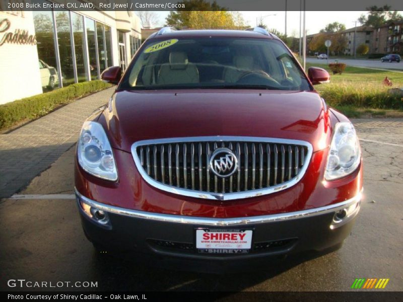 Red Jewel / Cashmere/Cocoa 2008 Buick Enclave CXL AWD