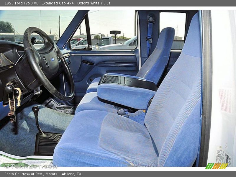  1995 F250 XLT Extended Cab 4x4 Blue Interior
