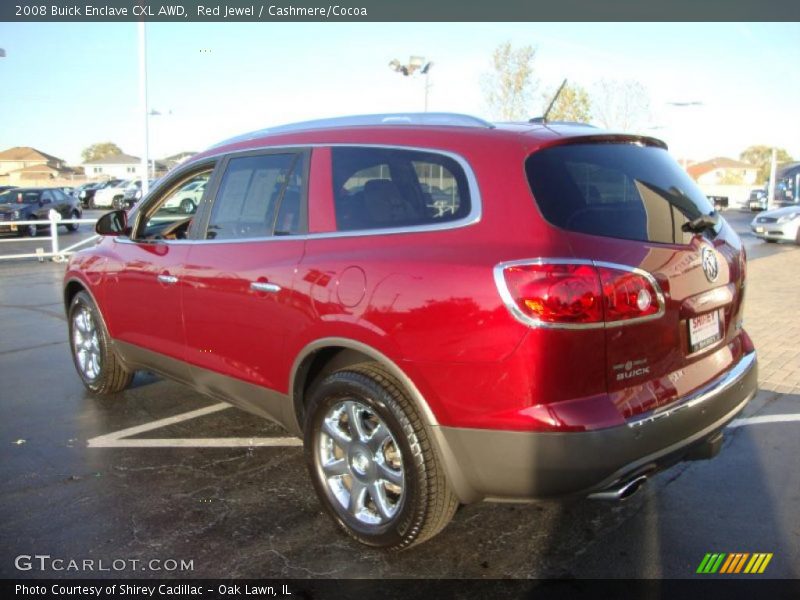 Red Jewel / Cashmere/Cocoa 2008 Buick Enclave CXL AWD