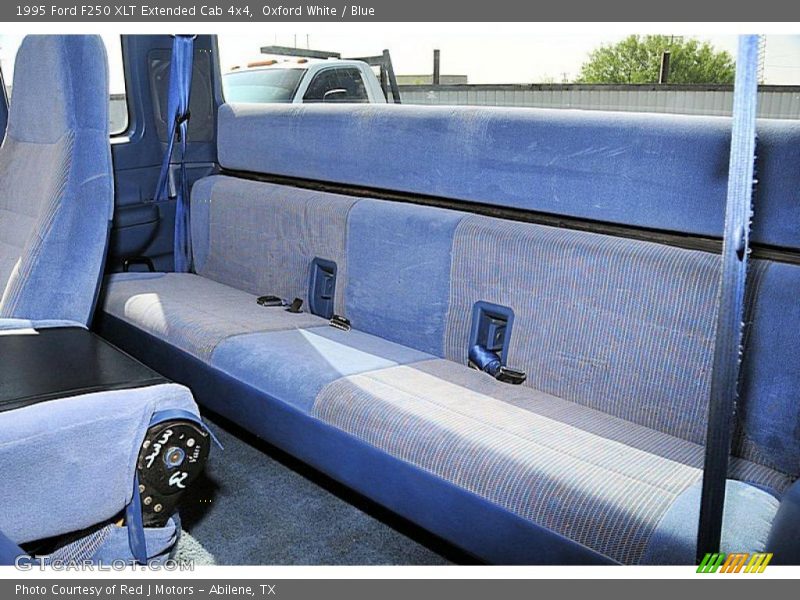  1995 F250 XLT Extended Cab 4x4 Blue Interior