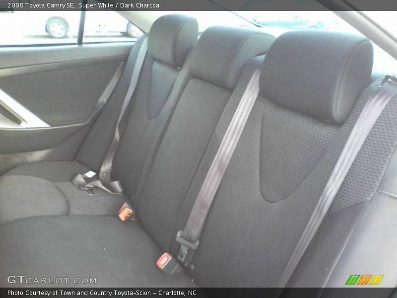 Super White / Dark Charcoal 2008 Toyota Camry SE