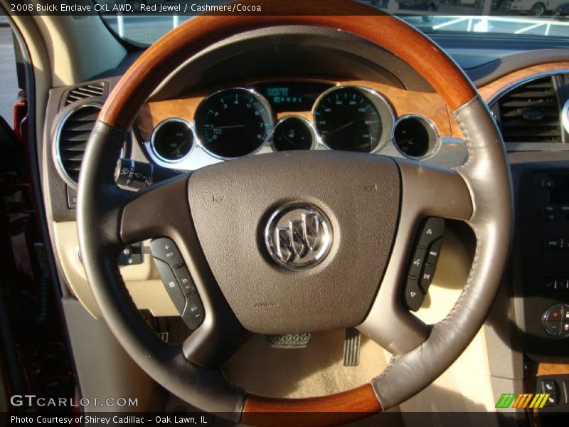 Red Jewel / Cashmere/Cocoa 2008 Buick Enclave CXL AWD