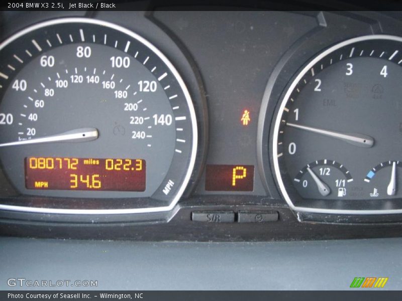Jet Black / Black 2004 BMW X3 2.5i