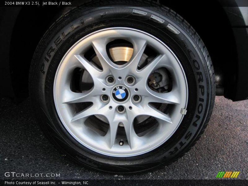 Jet Black / Black 2004 BMW X3 2.5i