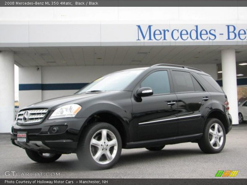Black / Black 2008 Mercedes-Benz ML 350 4Matic