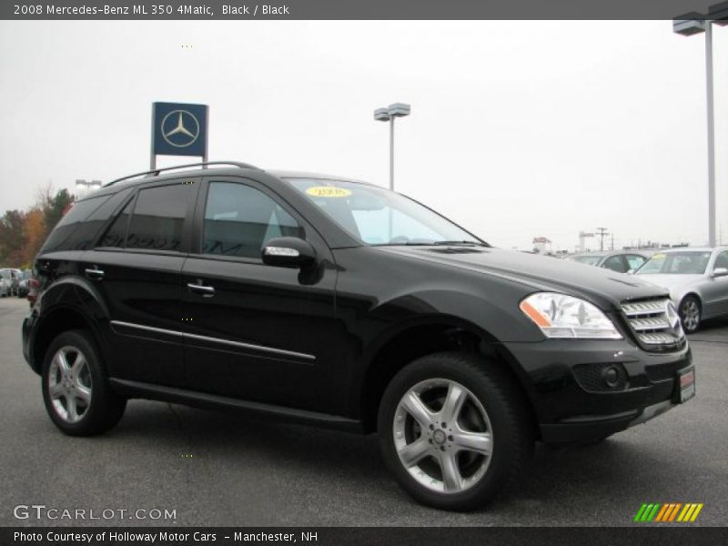 Black / Black 2008 Mercedes-Benz ML 350 4Matic