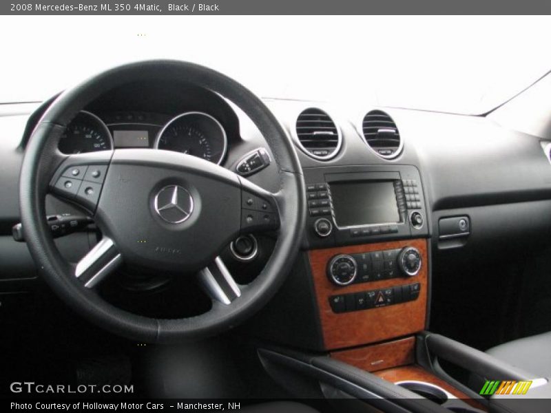Black / Black 2008 Mercedes-Benz ML 350 4Matic