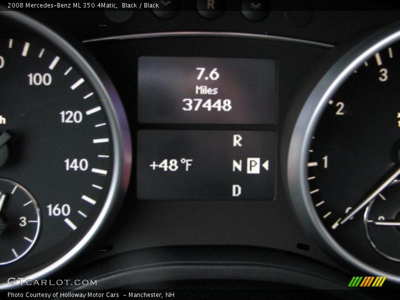 Black / Black 2008 Mercedes-Benz ML 350 4Matic