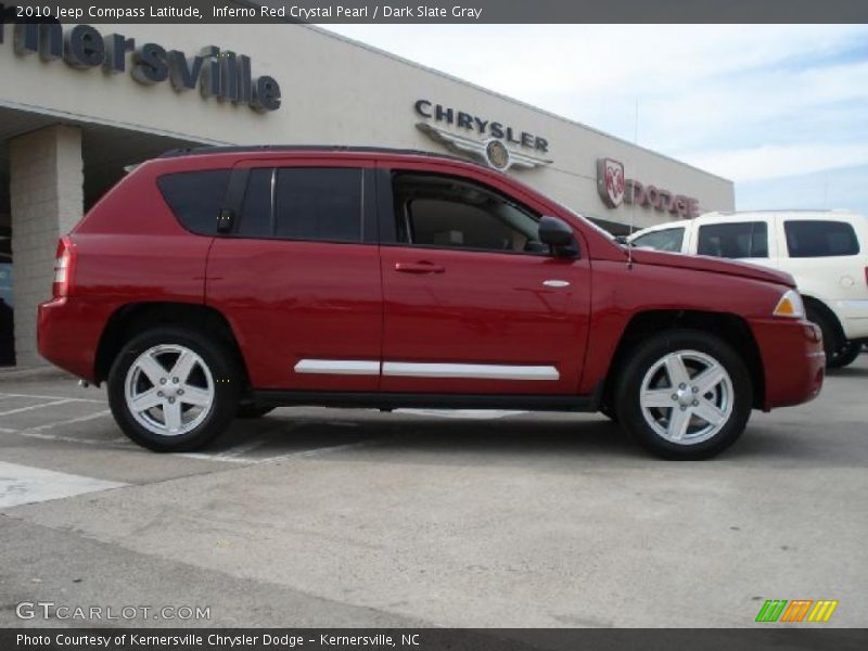 Inferno Red Crystal Pearl / Dark Slate Gray 2010 Jeep Compass Latitude