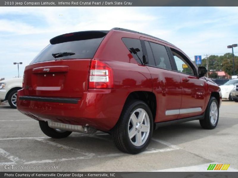 Inferno Red Crystal Pearl / Dark Slate Gray 2010 Jeep Compass Latitude